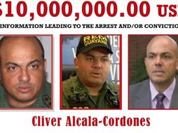 Estados Unidos ofreció 10 millones de dólares como recompensa a quien diera pistas para arrestar a Alcalá. ESPECIAL