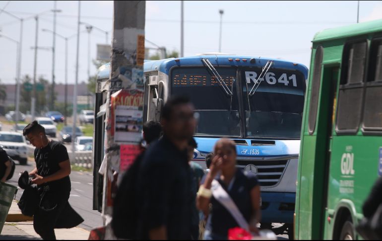 Las rutas del transporte público 636, 50-B, 15 y 641 modificarán sus derroteros. EL INFORMADOR / ARCHIVO
