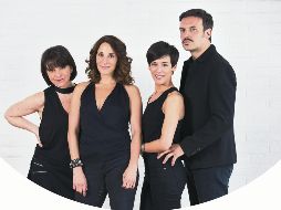 Elenco. Mariana Garza, Mónica Huarte, Fernanda Borches y Alejandro de la Madrid. ESPECIAL