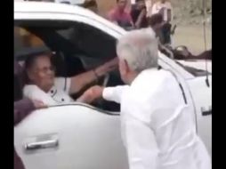 Esta es la primera visita que realiza López Obrador a Badiraguato desde el operativo fallido realizado en Culiacán para detener a Ovidio Guzmán. ESPECIAL