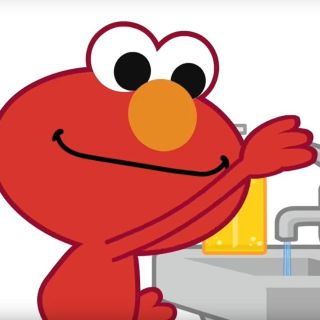 "Elmo" educa a los niños sobre lavado de manos