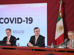 El canciller, Marcelo Ebrard, dijo que la decisión se tomó ante el aumento de casos confirmados de coronavirus, que pasaron de 993 a mil 094 entre domingo y lunes. SUN/V. Rosas