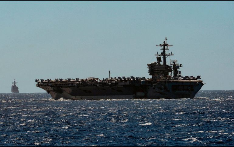 El USS Theodore Roosevelt  se halla actualmente en el territorio estadounidense de Guam, en el Pacífico. AFP/US NAVY/S. Lynch