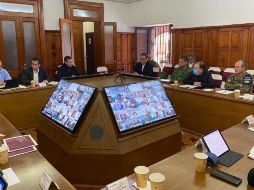 Videoconferencia entre el gabinete de seguridad y los gobernadores de las 32 entidades del país. SUN