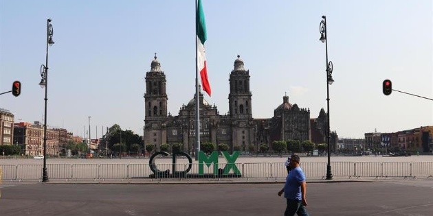 El Centro de la Ciudad de M&eacute;xico luce des&eacute;rtico por el coronavirus