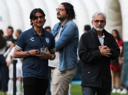 Jesús Martínez, presidente del Grupo Pachuca, dio a conocer la noticia a través de un video en las redes sociales del club Tuzos, y realizó la primera entrega simbólica. Imago7 / ARCHIVO