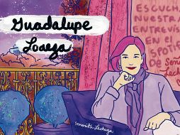 Ilustración. Una de las invitadas al podcast de “Señorita Lechuga” es la escritora de “Las niñas bien”, Guadalupe Loaeza. CORTESÍA
