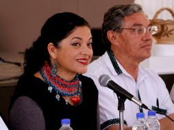La secretaria de Cultura federal, Alejandra Frausto Guerrero, no precisó cuál será la situación del Fonca, Foprocine y San Ildefonso. NTX / ARCHIVO
