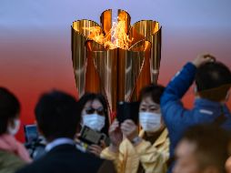 El fuego, actualmente en exhibición en Fukushima, será eliminada de la vista pública este martes. AFP / ARCHIVO