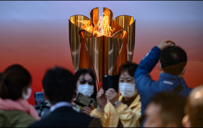 El fuego, actualmente en exhibición en Fukushima, será eliminada de la vista pública este martes. AFP / ARCHIVO