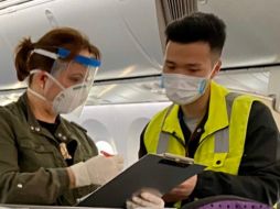 Martha Delgado, Subsecretaria de Relaciones Exteriores, fue quien estuvo presente en la entrega-recepción del equipo médico adquirido. TWITTER/@m_ebrard