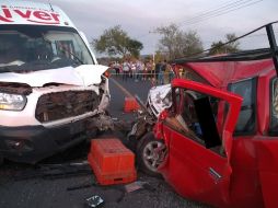 El percance sucedió sobre la carretera que conduce a San Juan Evangelista. ESPECIAL