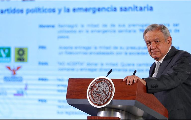 López Obrado ofreció disculpas por “balconear” a los partidos, pero destacó que son entidades de interés público. SUN / S. Tapia