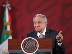 López Obrador asegura que analizará hacer pública la lista de empresas que tiene adeudos fiscales, para animarlos a que paguen. EFE /  S. Gutiérrez