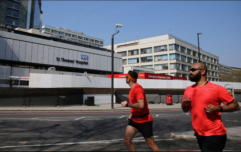 Reino Unido registra 61 mil 487 contagios, siete mil 97 muertes así como 351 personas recuperadas. AFP / I. Infantes
