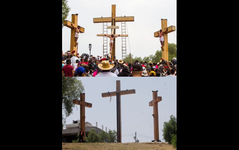 Sin fieles, realizan representación del Viacrucis en Iztapalapa | El  Informador