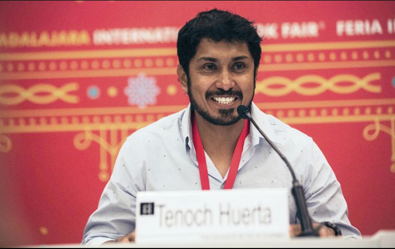 Tenoch Huerta. El actor participó en una charla sobre racismo durante la FIL 2019. EL INFORMADOR/G. Gallo