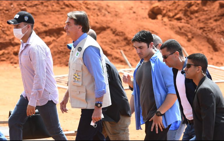 Bolsonaro ha desestimado la crisis de salud en el mundo. AFP/E. Sa