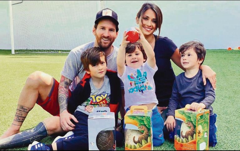 El argentino pasa la cuarentena junto a su familia, aunque ha realizado donaciones. INSTAGRAM/@leomessi