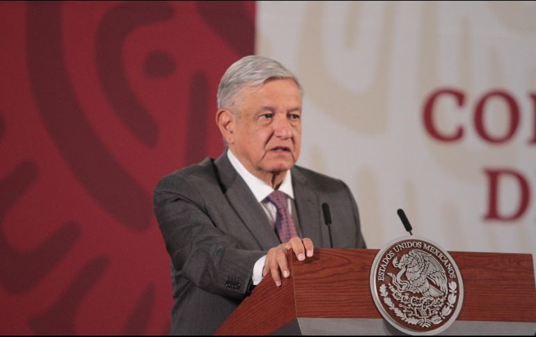 López Obrador exhortó a la población a seguir con las recomendaciones de las autoridades de salud. NTX / G. Durán