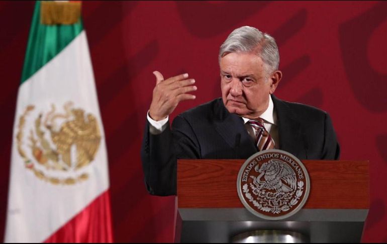 Andrés Manuel López Obrador durante su conferencia de prensa en Palacio Nacional. SUN / D. Sánchez