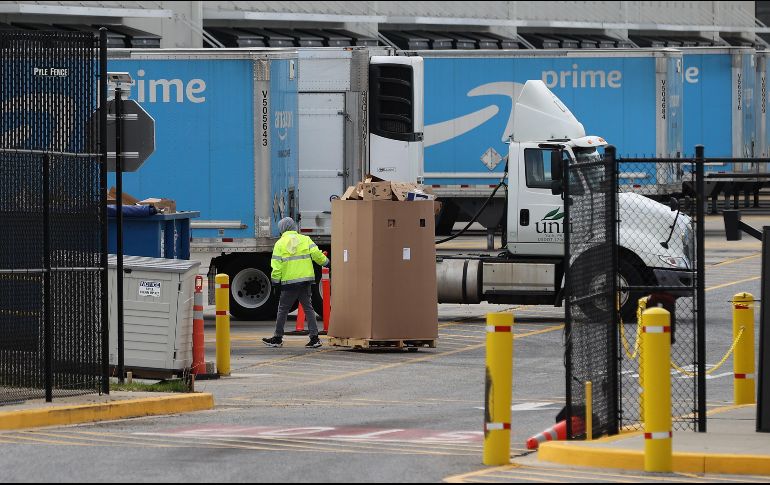Las compras se han disparado más de 90% con respecto al año pasado en Estados Unidos y Canadá, y 82% en Europa, los principales mercados de Amazon. AFP/C. Somodevilla
