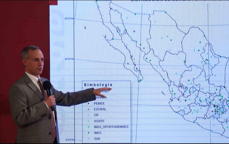 El subsecretario de Prevención y Promoción de la Salud, Hugo López-Gatell, detalló que en los municipios con menor transmisión del virus la estrategia estará vigente hasta el próximo 17 de mayo. SUN/V. Rosas