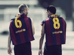 HISTÓRICOS. La dupla que formaron Andrés Iniesta y Xavi Hernández en el Barcelona fue algo que el Club catalán guardará en sus libros de historia. TWITTER/@fcbarcelonaes