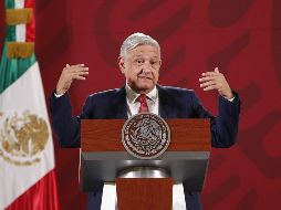 El Presidente aplaude al pueblo de México por ser solidario en tiempos de crisis. EFE / J. Méndez