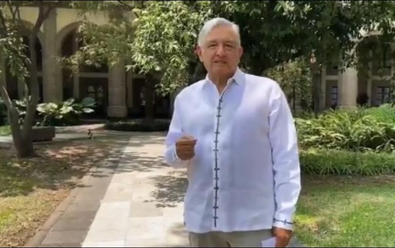 López Obrador dio un mensaje al pueblo de México desde Palacio Nacional. TWITTER / @lopezobrador_