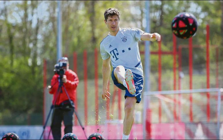 Robert Lewandowski. El 6 de abril el Bayern Munich volvió a entrenamientos. @FCBayernES