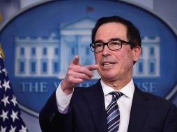 El secretario del Tesoro de Estados Unidos, Steven Mnuchin, lideró desde la Casa Blanca las negociaciones con los demócratas. EFE/K. Dietsch