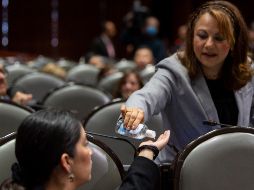 El grupo parlamentario de Morena en la Cámara de Diputados presenta una iniciativa de reformas a la Ley de Disciplina Financiera de las Entidades Federativas y los Municipios. NTX / ARCHIVO