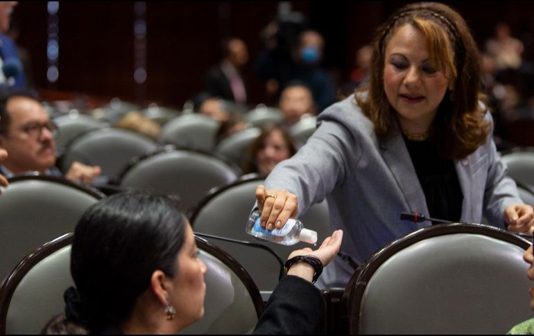 El grupo parlamentario de Morena en la Cámara de Diputados presenta una iniciativa de reformas a la Ley de Disciplina Financiera de las Entidades Federativas y los Municipios. NTX / ARCHIVO