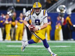 Joe Burrow. El quarterback de la Universidad de Louisiana es el principal candidato para llevarse el primer turno esta noche. AP