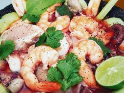 Aguachile. El chef Carlos Gaytán compartió en sus redes una foto de su platillo. ESPECIAL