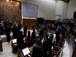 Los legisladores jaliscienses atenderán las sesiones desde sus casas, aunque los integrantes de la Mesa Directiva, la Secretaría General y Procesos Legislativos acudirán a la sala de pleno. EL INFORMADOR/Archivo