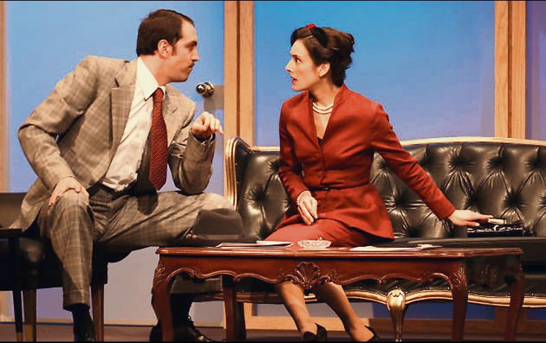 Escena de la obra “A ocho columnas”. ESPECIAL