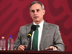 La Secretaría de Salud se puso en contacto con los casi 30 reporteros que asistieron a la conferencia para que tomaran las precauciones necesarias. EFE/Presidencia