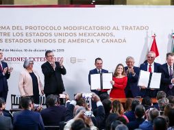 Los tres países integrantes del T-MEC pulieron los detalles del acuerdo tras la firma del protocolo el año pasado. SUN/Archivo