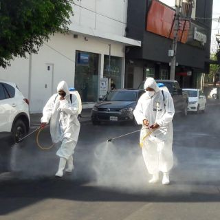 Refuerzan sanitización con cañón de ozono y dron en Mercado de Abastos