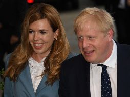 Boris Johnson y Carrie Symonds. La pareja había anunciado el 29 de febrero que esperaban un bebé 