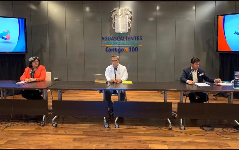 El gobernador de Aguascalientes, Martín Orozco Sandoval, participa en la presentación del informe técnico del COVID-19. TWITTER/@GobAgs
