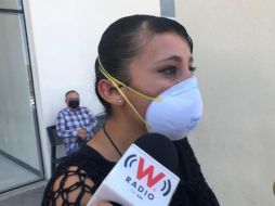 Yadira García, la enfermera que el pasado 17 de abril fue víctima de un chofer que se negó a prestarle el servicio. ESPECIAL