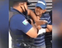 El video de la detención se hizo viral en redes sociales. ESPECIAL