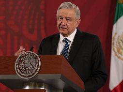 En Palacio Nacional, el Mandatario adelantó que este jueves grabará un mensaje junto con su esposa, la doctora Beatriz Gutiérrez Müller, dirigido a los niños del país.  SUN / C. Mejía