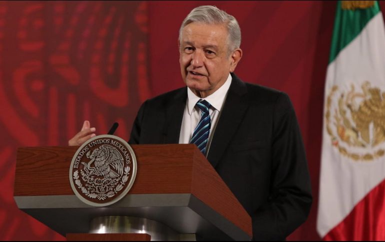 En Palacio Nacional, el Mandatario adelantó que este jueves grabará un mensaje junto con su esposa, la doctora Beatriz Gutiérrez Müller, dirigido a los niños del país.  SUN / C. Mejía