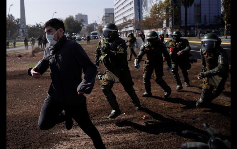 Entre los detenidos hay camarógrafos y fotógrafos de medios de prensa internacional. EFE/A. Valdés