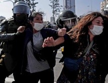 Entre los detenidos hay camarógrafos y fotógrafos de medios de prensa internacional. EFE/A. Valdés