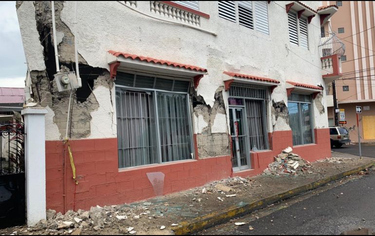 En su cuenta de Twitter, María Meléndez, alcaldesa del municipio de Ponce, difundió fotos sobre los daños provocados por el movimiento telúrico. TWITTER /  @mayitaalcaldesa